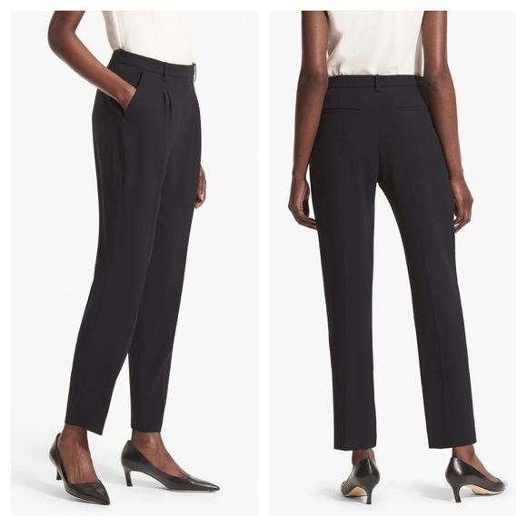 MM Lafleur The Nakamura Trouser Pants Black Workwear Women 6 Side Back Pockets - Picture 7 of 7